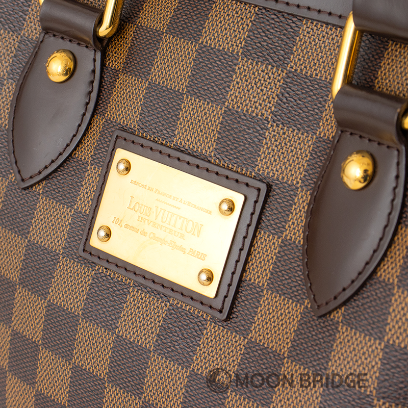 <中古> LOUIS VUITTON  ダミエ ハムステッドPM N51205  W28×H24×D17.5cm
