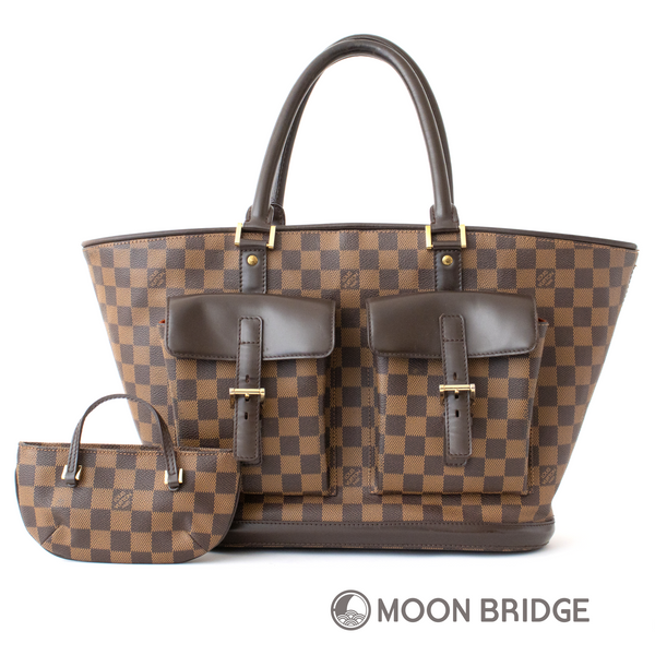 <中古> LOUIS VUITTON ダミエ マノスクGM N51120 W48.5×H28.5×D18cm