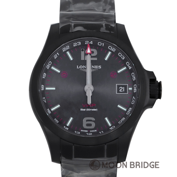 LONGINES コンクエスト V.H.P. GMT 39mm L3.718.2.56.6 – MOON BRIDGE
