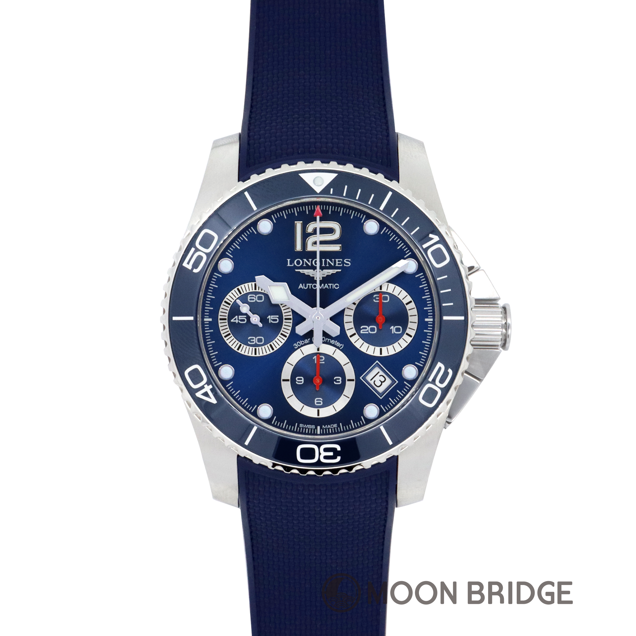 LONGINES ハイドロ コンクエスト 43mm L3.883.4.96.9 – MOON BRIDGE